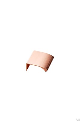 Edge Straight 40 Aluminium Copper Brushed Furniture Handle