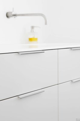 Edge Straight 350 Aluminum Anodized Furniture Handle