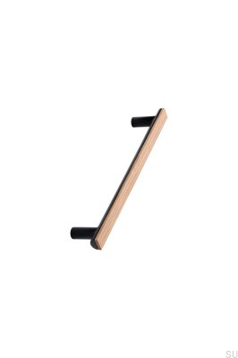 Bis 160 Wooden Oak with Matte Black furniture handle