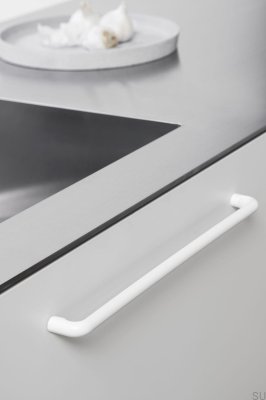 Carve 320 Metal Matt White Furniture Handle