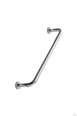 Lounge 160 Steel Silver Polished Elongated Furniture Handle