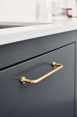 Lounge 160 long furniture handle Brass Gold Polished