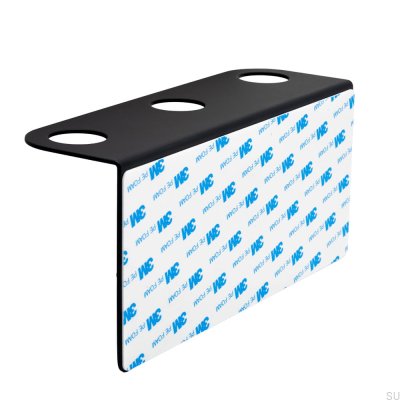 Triple Soap Dispenser Holder Matte Black