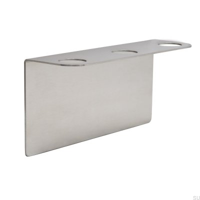 Triple soap dispenser holder Stainless steel Brushed