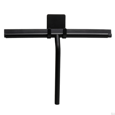 Water squeegee for glass and shower cabins Base Black Matt
