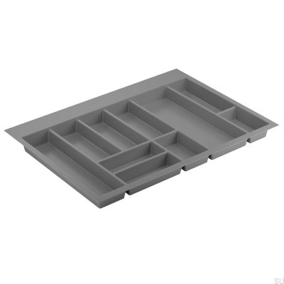 Cutlery insert Basic 800 Dark gray 725x523mm