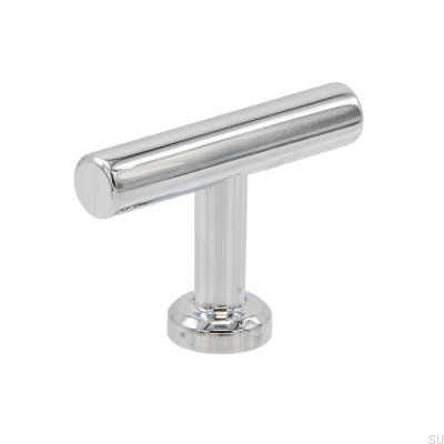 T-Bar Viva furniture knob Brass Chrome Polished