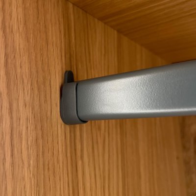 Wardrobe rod 458 Aluminum Dark Gray