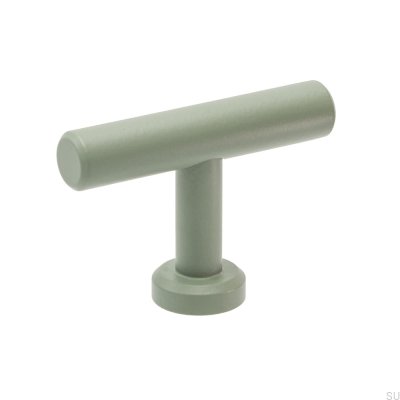 T-Bar Viva Steel Green Furniture Knob