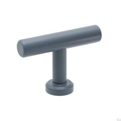 T-Bar Viva Steel Storm Blue Furniture Knob