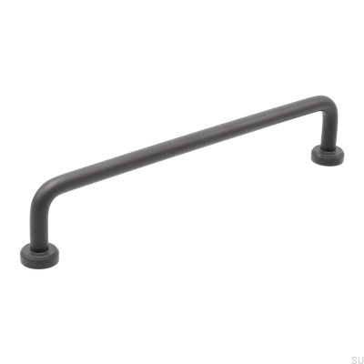 Viva 160 Steel Graphite Elongated Furniture Handle