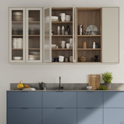 Side 160 Aluminum Storm Blue Edge Furniture Handle