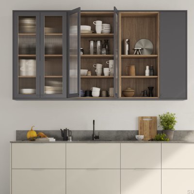 Side 160 Aluminum Gray Edge Furniture Handle