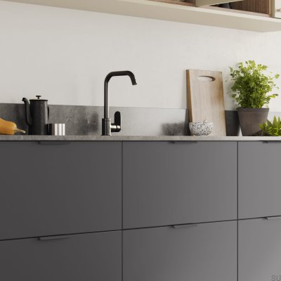 Side 160 Aluminum Graphite Edge Furniture Handle