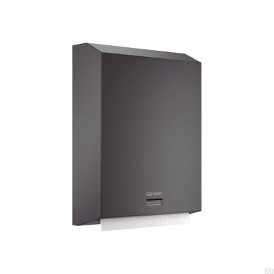 Stay paper towel dispenser, matt black steel