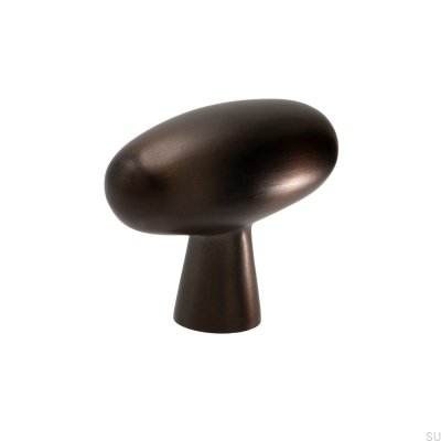 T-Bar Oliver Furniture Knob Brass Brown Brushed