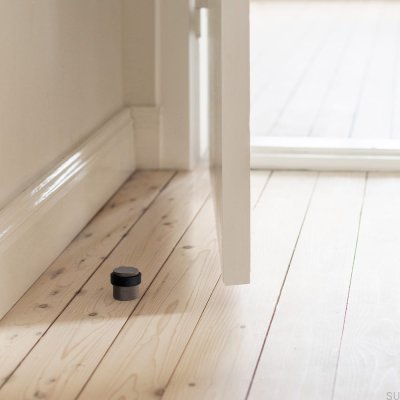 Helix Floor Door Stopper Dark Brown