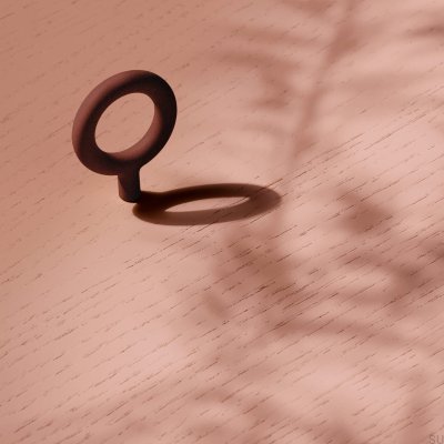 Furniture knob Key 32 Metal Reddish Brown