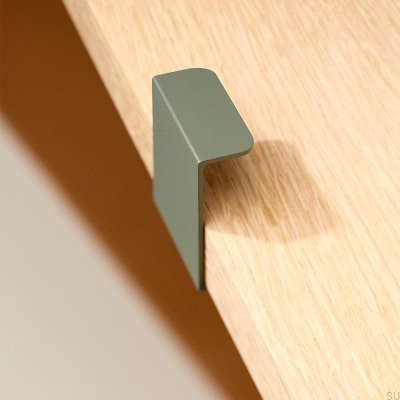 Hide 40 Metal Ash Green Edge Furniture Handle