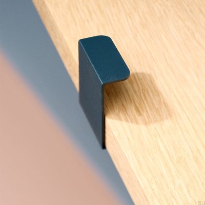 Hide 40 Metal Deep Blue Edge Furniture Handle