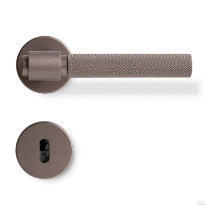 Helix 200 Door Handle Metal Dark Brown