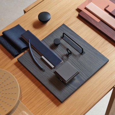 Hide 120 Metal Deep Blue Edge Furniture Handle