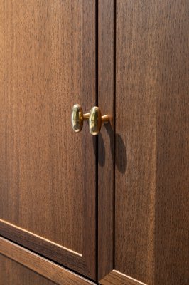 T-Bar Oliver furniture knob, brass, polished