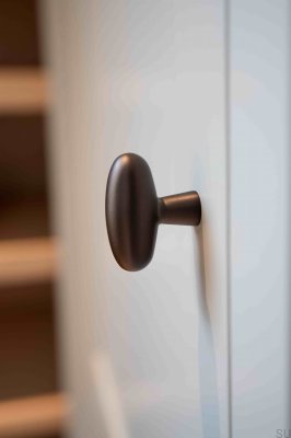 T-Bar Oliver Furniture Knob Brass Brown Brushed