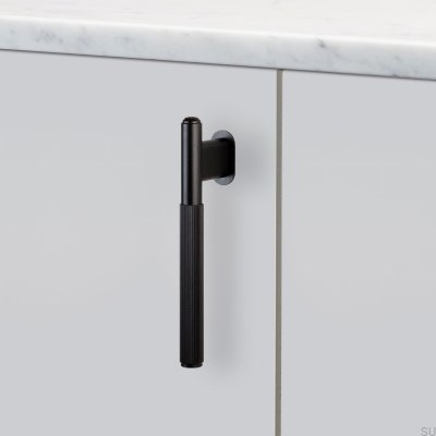 L-Bar Linear 125 Steel Black Furniture Handle