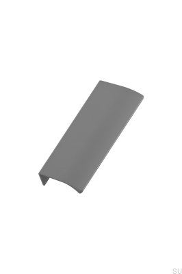 Edge Straight 100 Aluminum Gray Furniture Handle