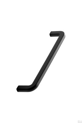 Compact 160 elongated furniture handle Metal Matte Black