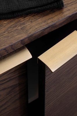 Edge Straight 100 Aluminum Dark Gold Brushed Edge Straight 100 Aluminum Brushed Dark Gold Brushed