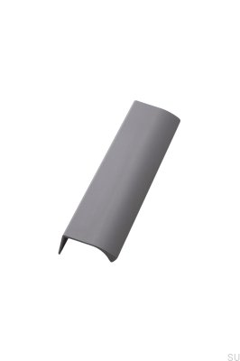 Edge Straight 350 Aluminum Gray Furniture Handle