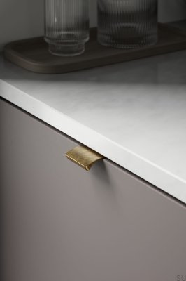 Edge Straight 40 Aluminum Antique Gold Furniture Handle