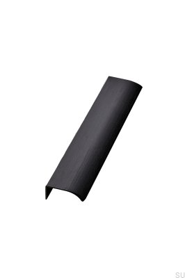 Edge Straight 200 Aluminum Furniture Handle Matte Black Brushed