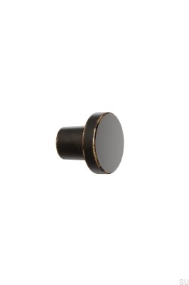 Furniture knob Dot 30 Antique Brown