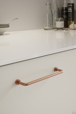 Lounge 160 Metal Brushed Copper Furniture Handle