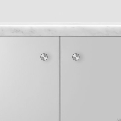 Linear 12 Steel Silver Furniture Knob (Set of 2)