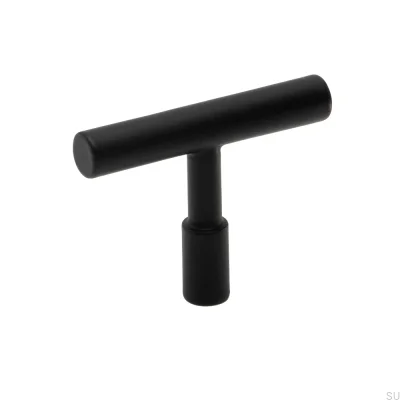 T-Bar Spira Furniture Knob Steel Matte Black