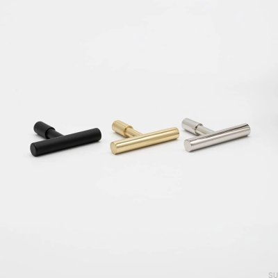 T-Bar Spira furniture knob, nickel-plated, polished