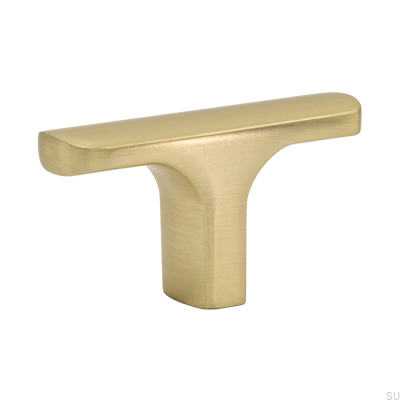 T-Bar Ethel Furniture Knob Brushed Gold