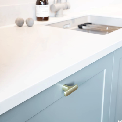 T-Bar Ethel Furniture Knob Brushed Gold