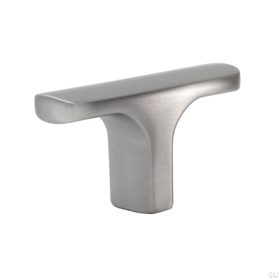 T-Bar Ethel Silver Brushed Furniture Knob