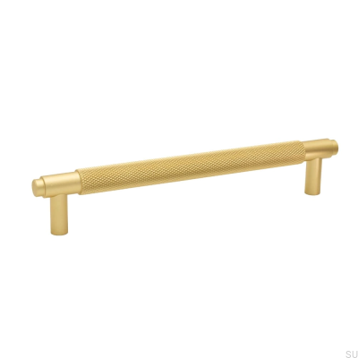 Elongated furniture handle Riff 160 Gold Matt