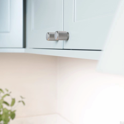 Furniture knob Riff 21 Silver Matte