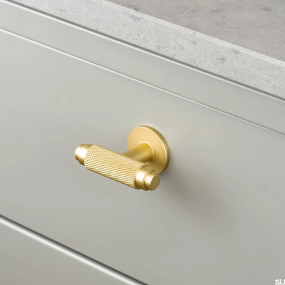 T-Bar Riff Furniture Knob Matte Gold