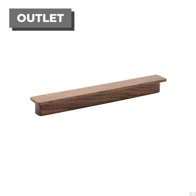 Elongated furniture handle Shelter 160 Wooden Walnut