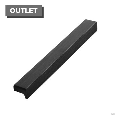 Elan 160 oblong furniture handle Black Brushed