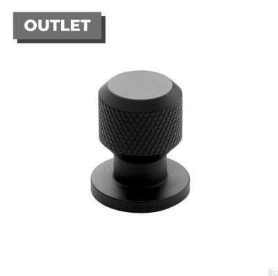 Manor Round furniture knob Metal black