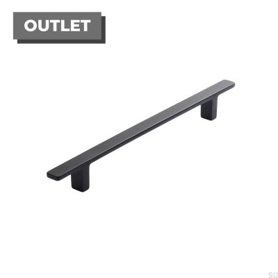 Long furniture handle Transit 160 Metal Black Mat